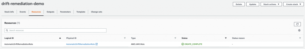 Sample CloudFormation stack