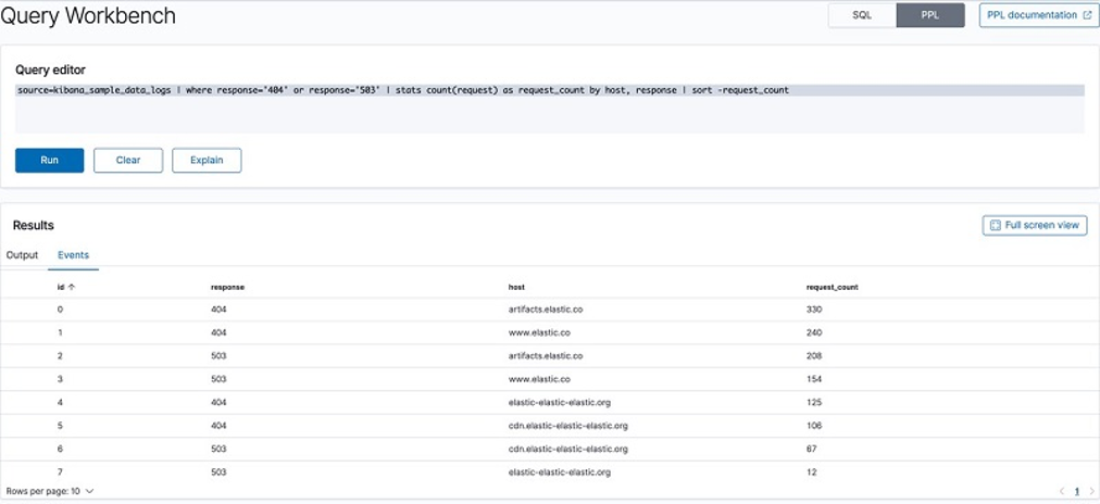 Query Workbench