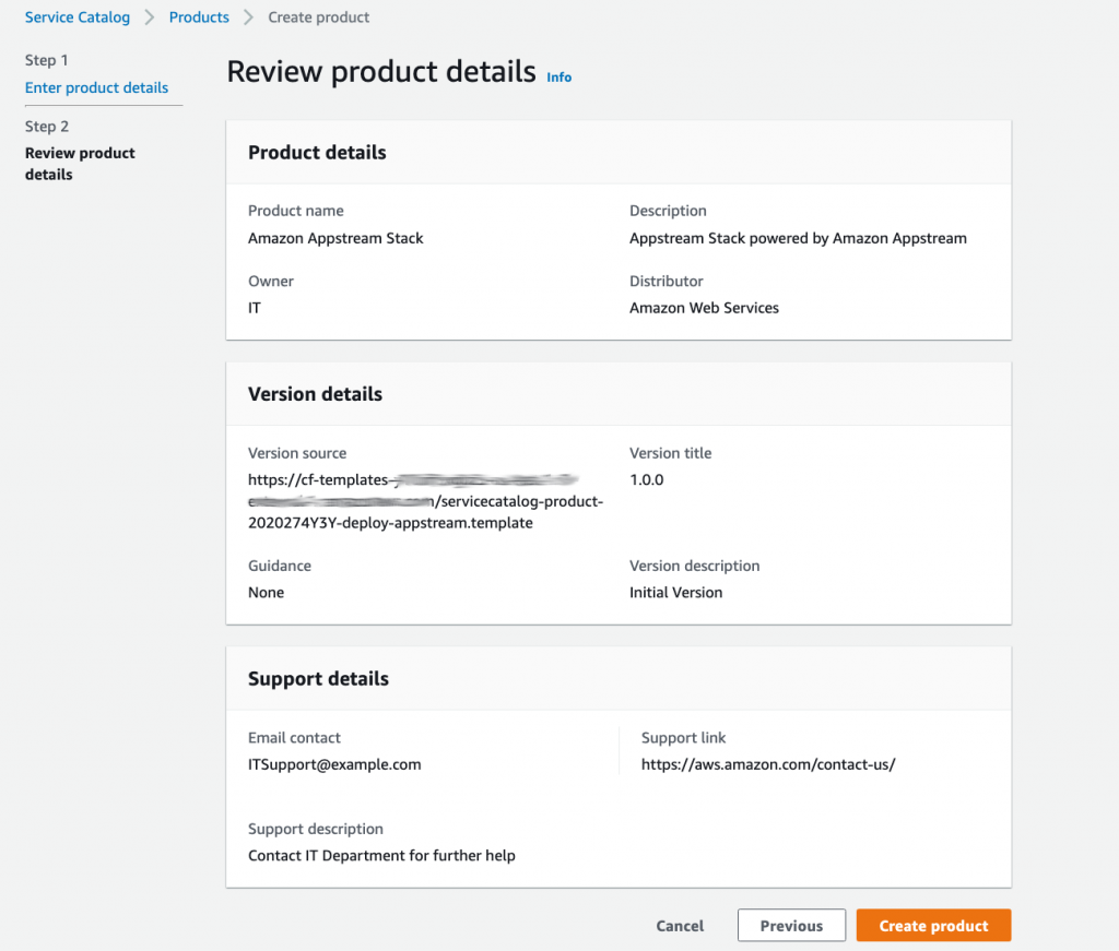 Review Product Details Page to Create a Product