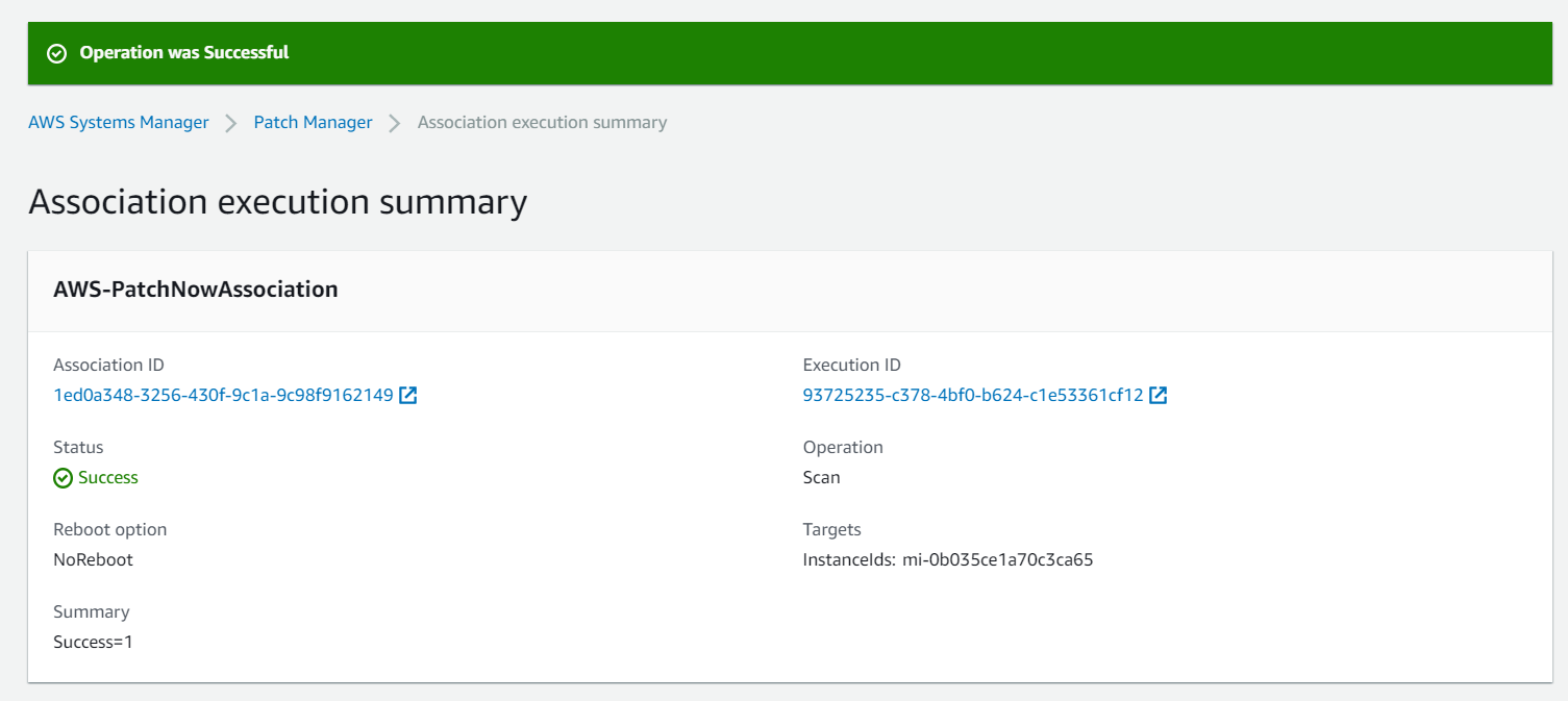 Systems Manager Patch Manager enables patch automation on the Azure VM via built in Systems Manager State Management capability.