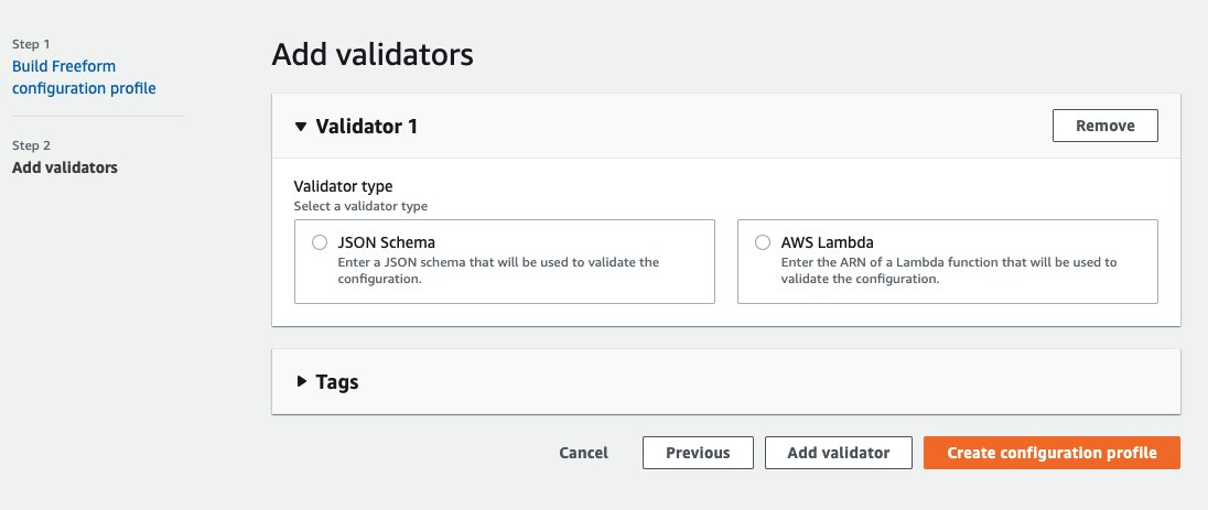 Image 1. Console Screenshot showing options to add validators.