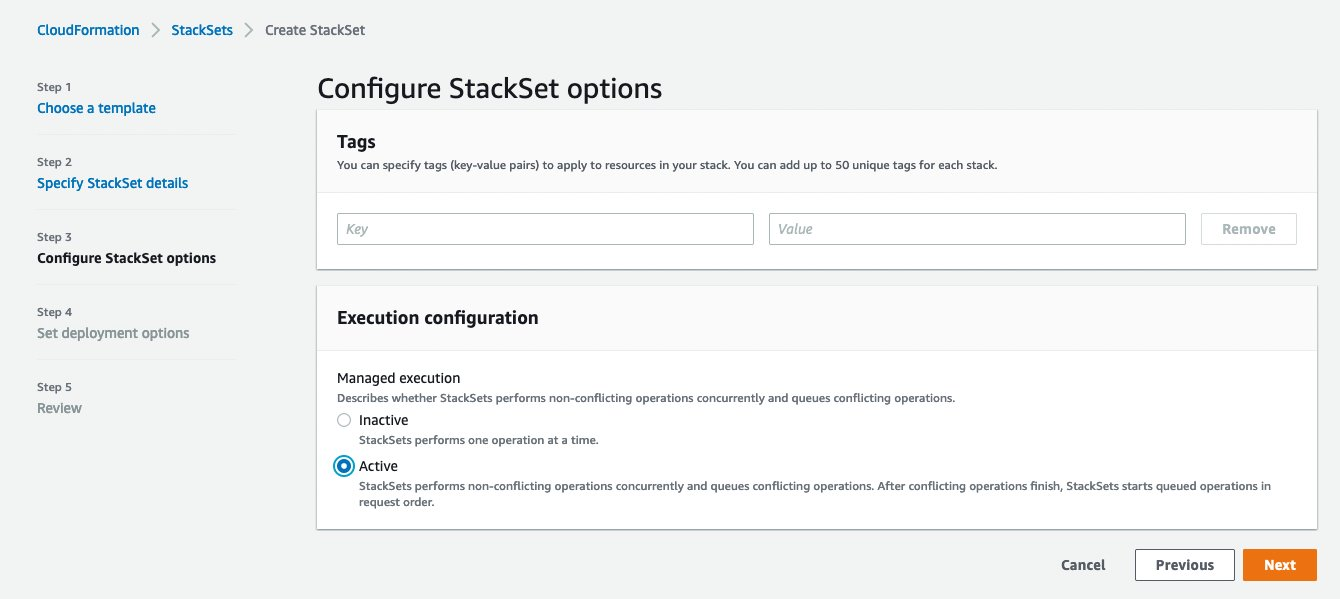 Create StackSet step3 - Configure StackSet options