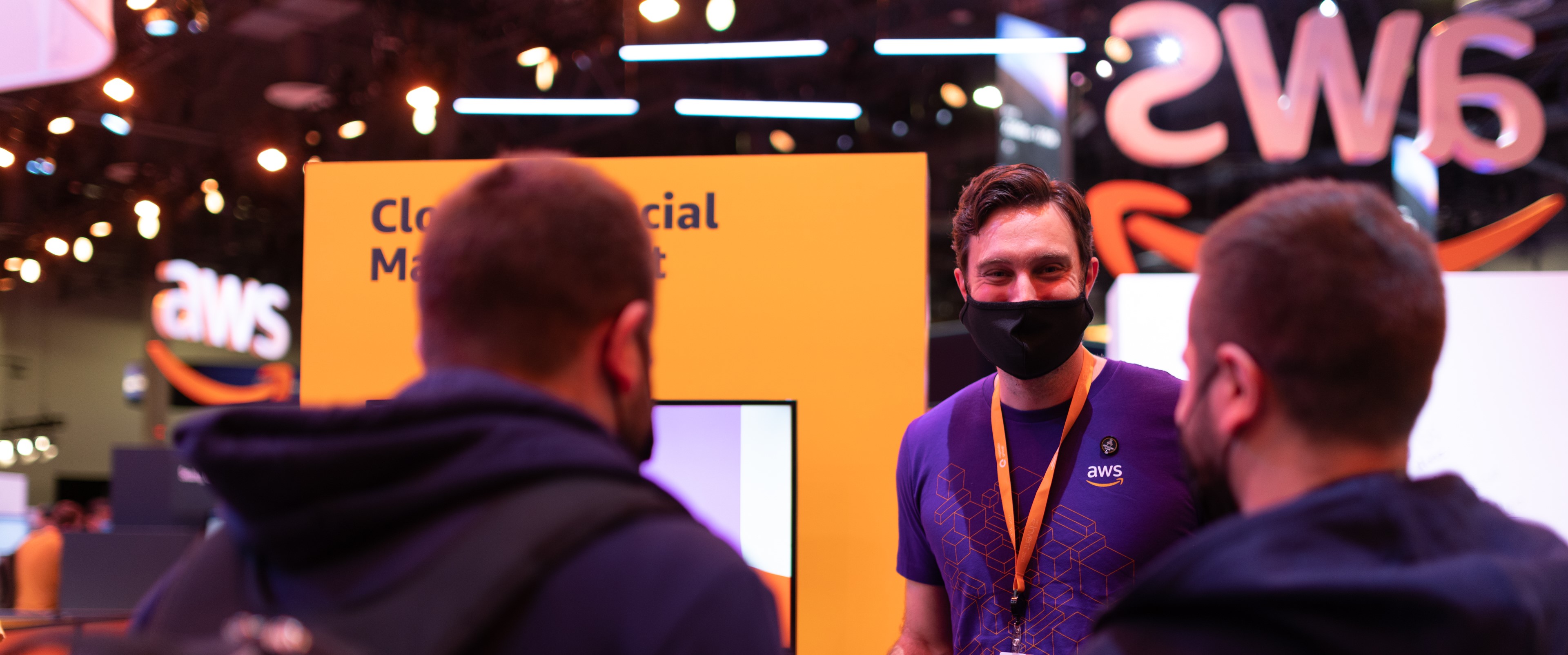 Attendees at the Cloud Financial Management Kiosk