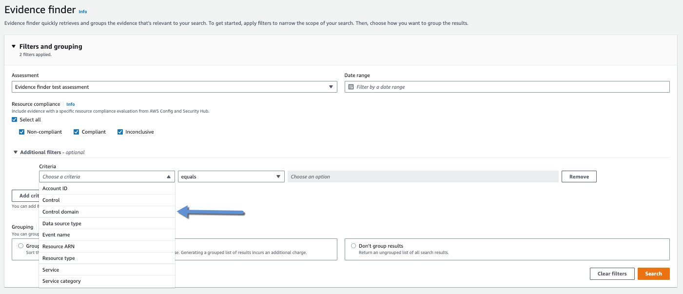 select the which filter criteria, which operator and a value to add a criteria to filter the search on.