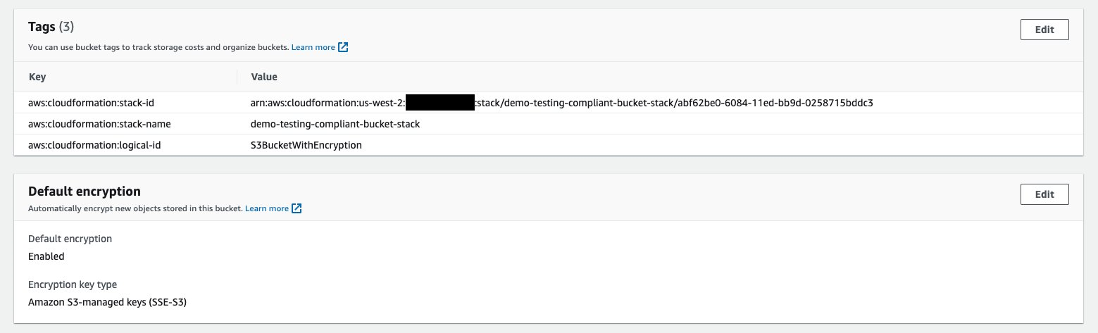 Encrypted S3 bucket details showing server side encryption enabled