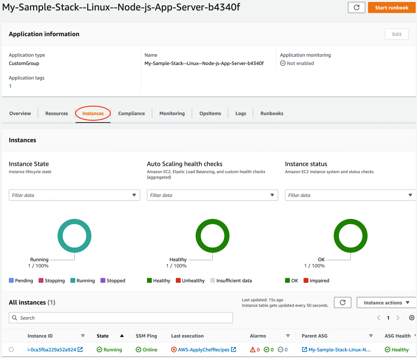 Use the new Instances tab to view the current state of your Instances.