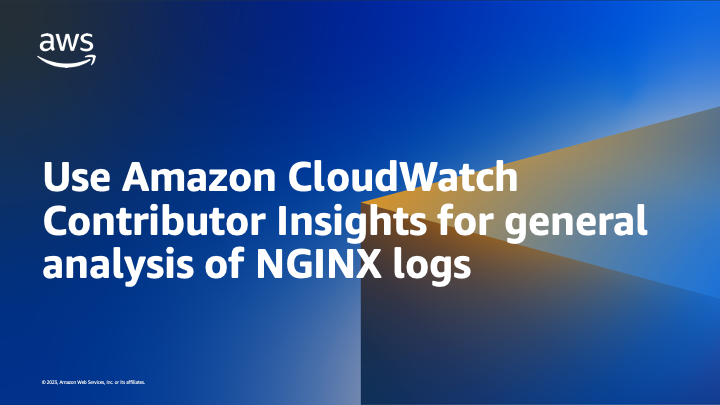 Use Amazon CloudWatch Contributor Insights for general analysis of ...