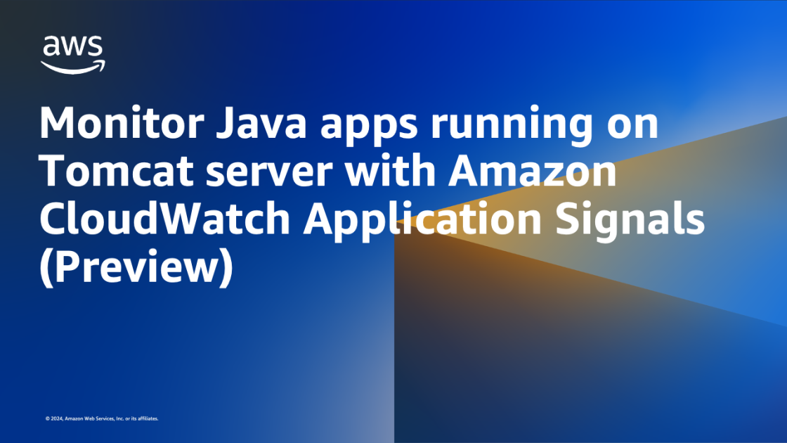 Monitor Java apps running on Tomcat server with Amazon CloudWatch ...