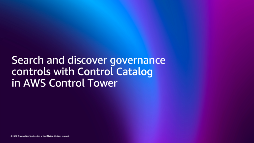 Search and discover governance controls with Control Catalog in AWS Control Tower