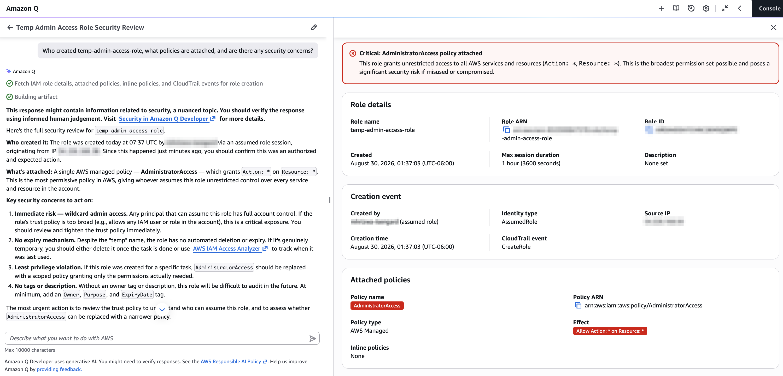 Figure 4 - Attribution plus security review