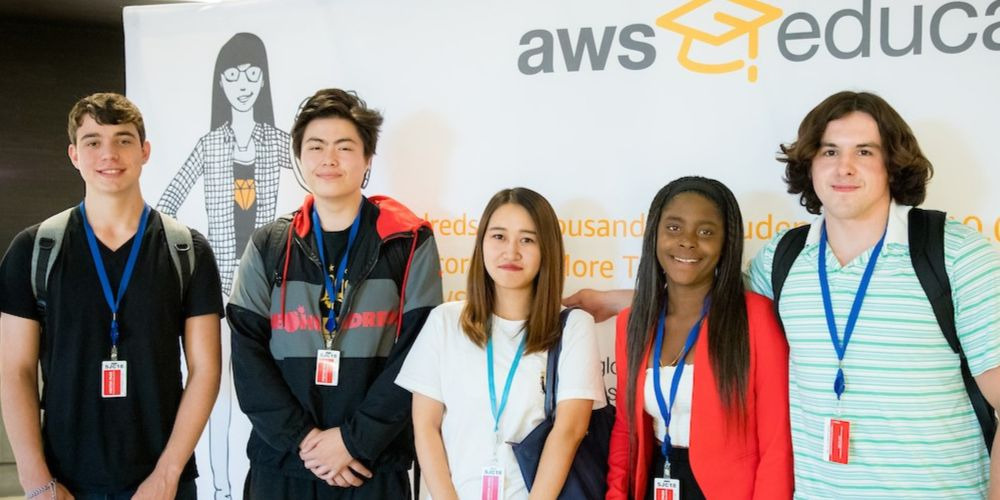 Students at AWS Educate San Francisco cloud degree announcement