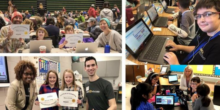 Hour of Code 2019 photo collage