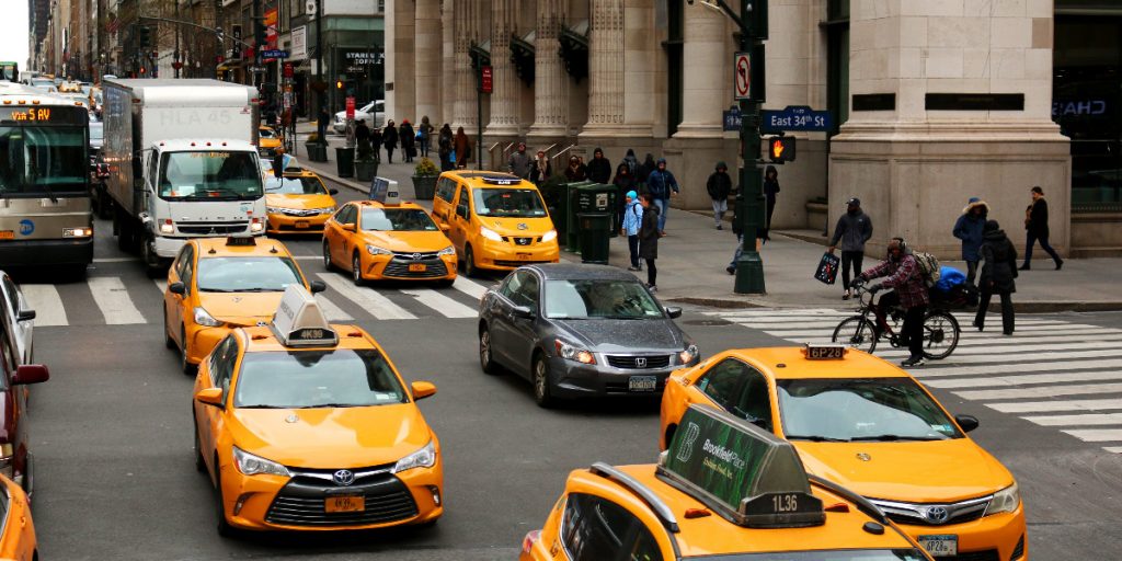 NYC traffic in midtown