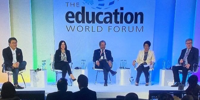 Education World Forum panel AWS Andrew Ko