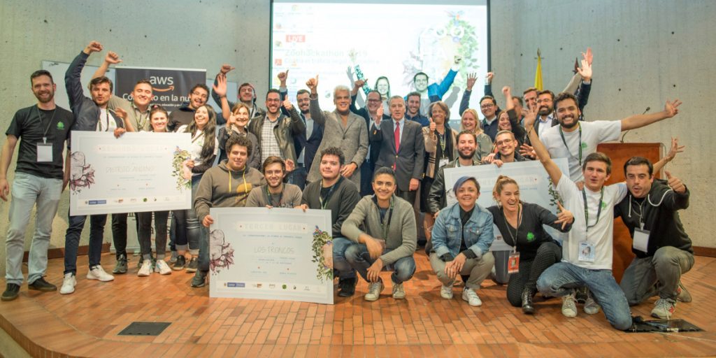 Colombia Zoo Hackathon 2020 winners who identified solutions to tackle deforestation and illegal logging using technology