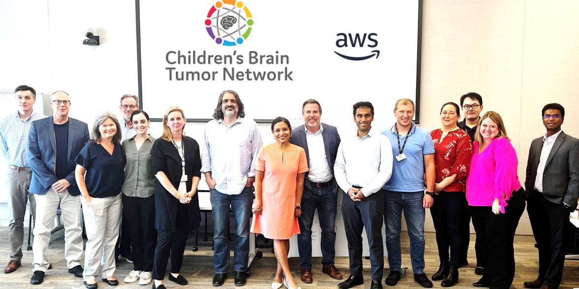 Children’s Brain Tumor Network (CBTN), Amazon Web Services (AWS) clinical leadership, and patient advocates met to discuss how technology can improve approaches to pediatric oncology research.