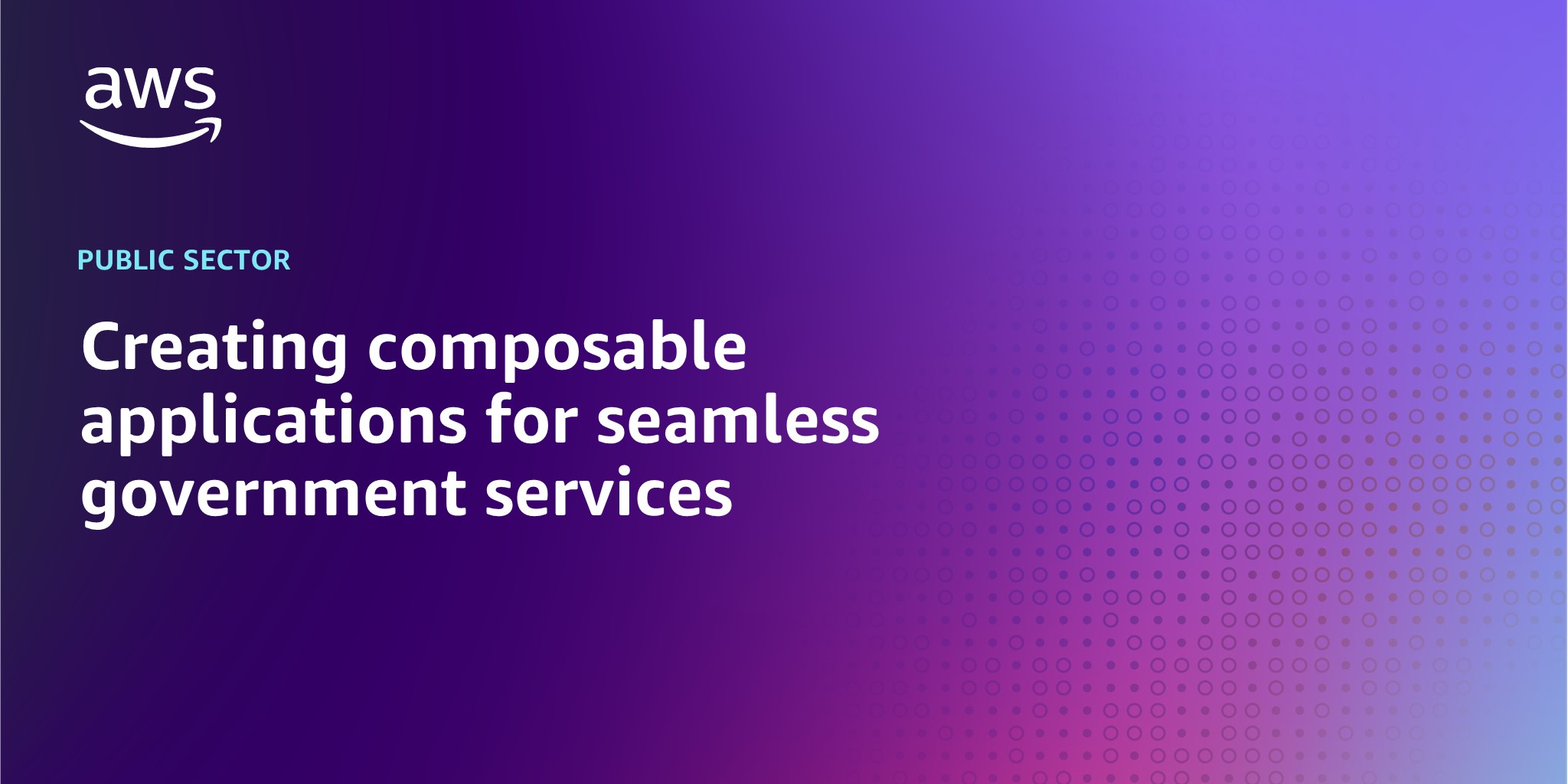 Creating composable applications for seamless government services