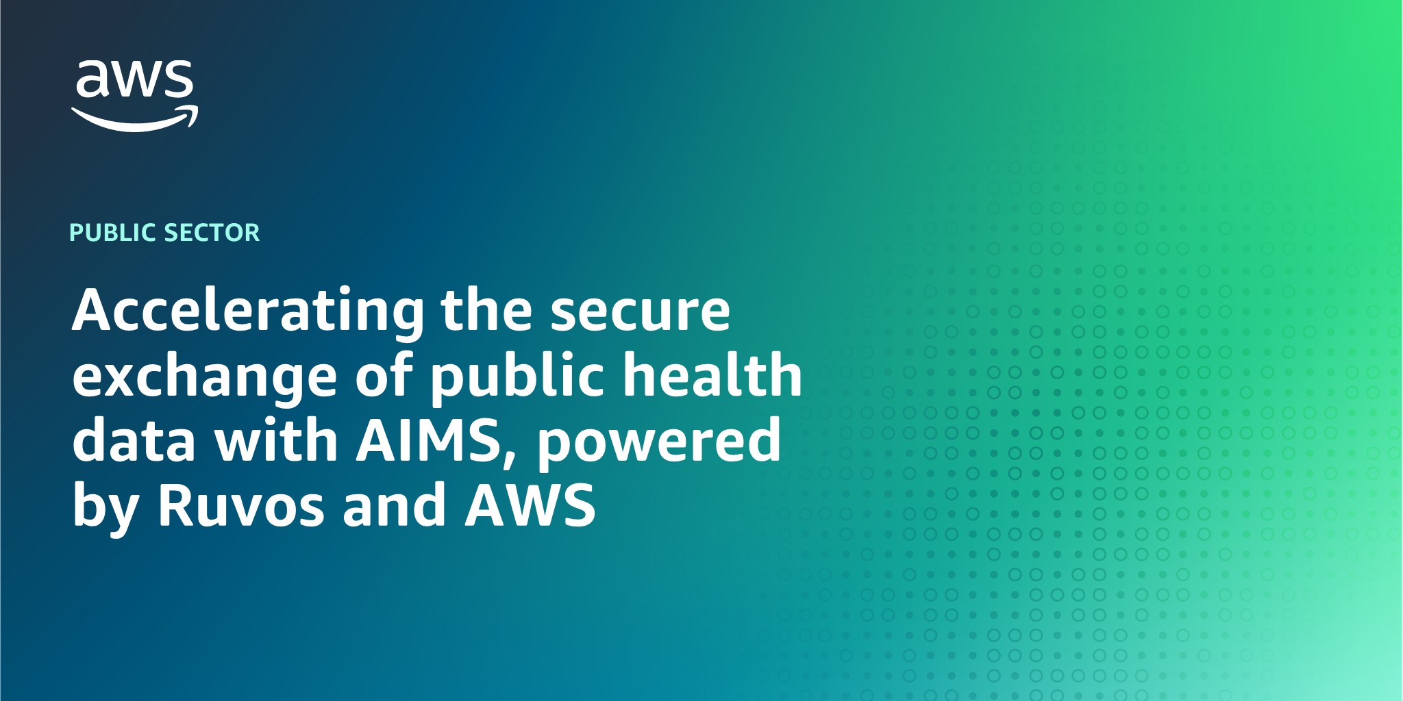 Accelerating the secure exchange of public health data with AIMS, powered by Ruvos and AWS