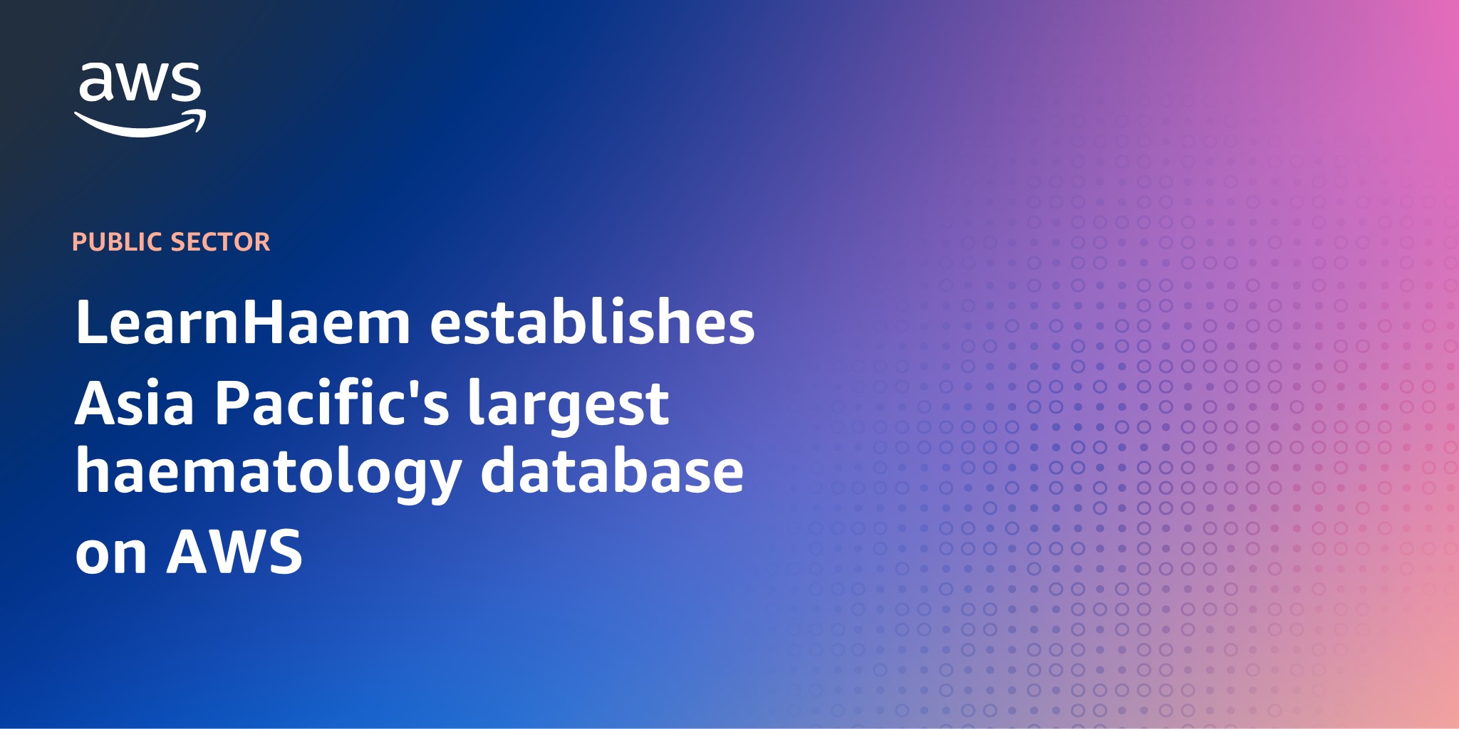 LearnHaem establishes Asia Pacific's largest haematology database on AWS