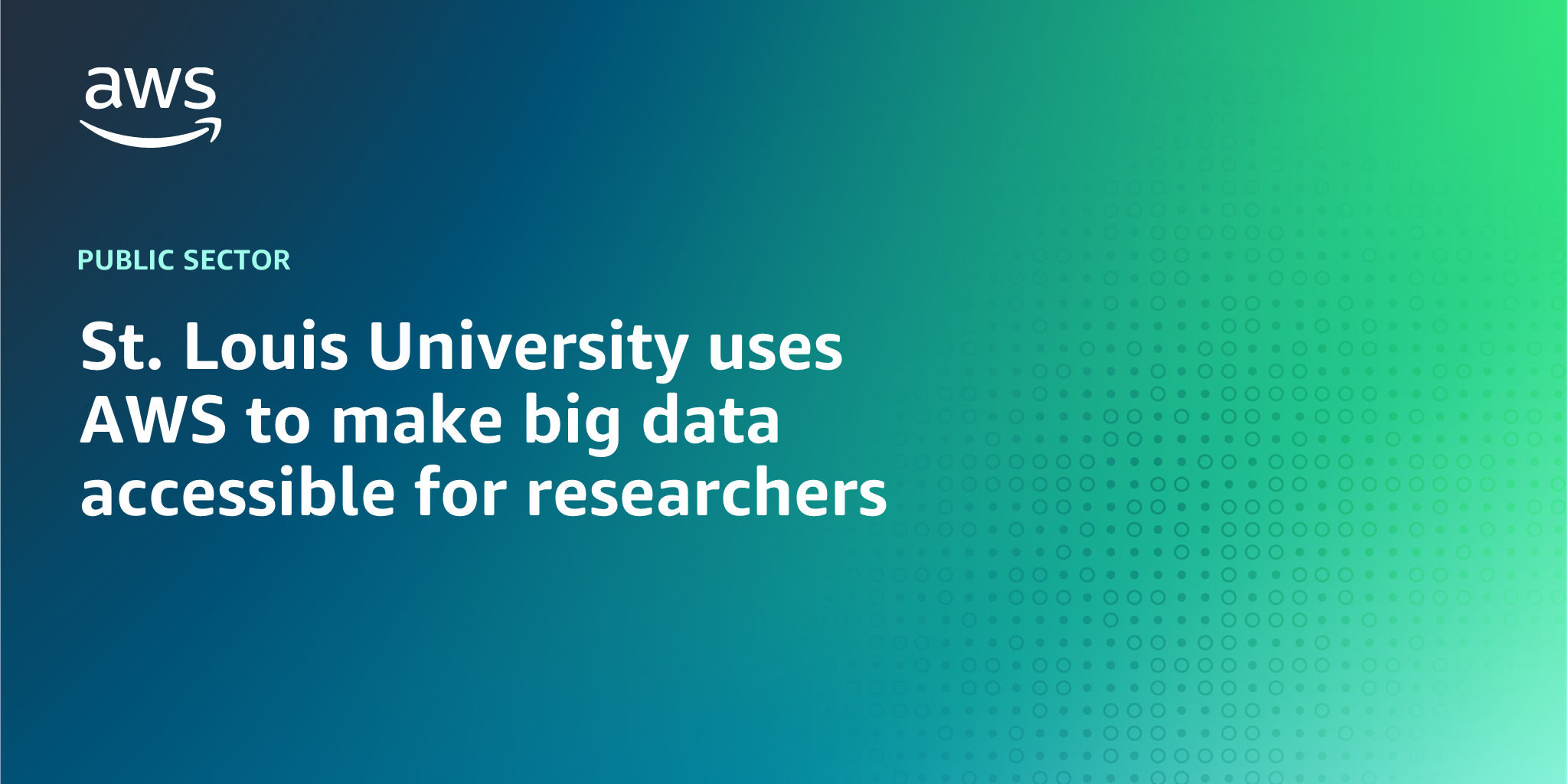 St. Louis University uses AWS to make big data accessible for