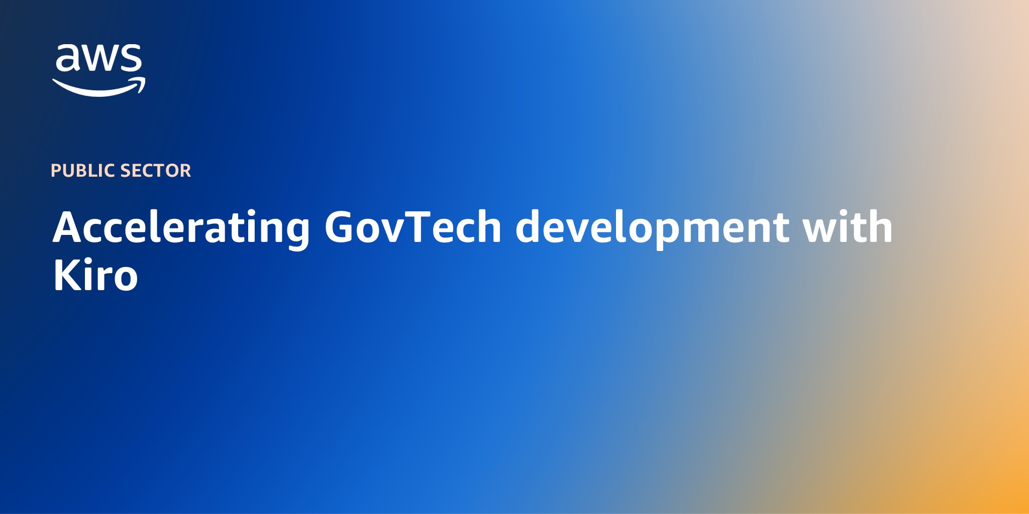 Accelerating GovTech development with Kiro