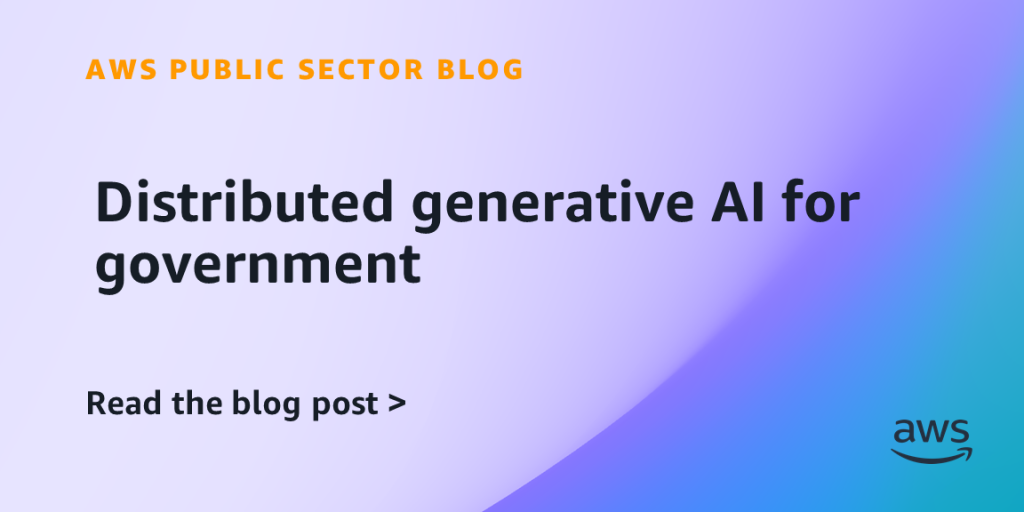 Distributed generative AI for government