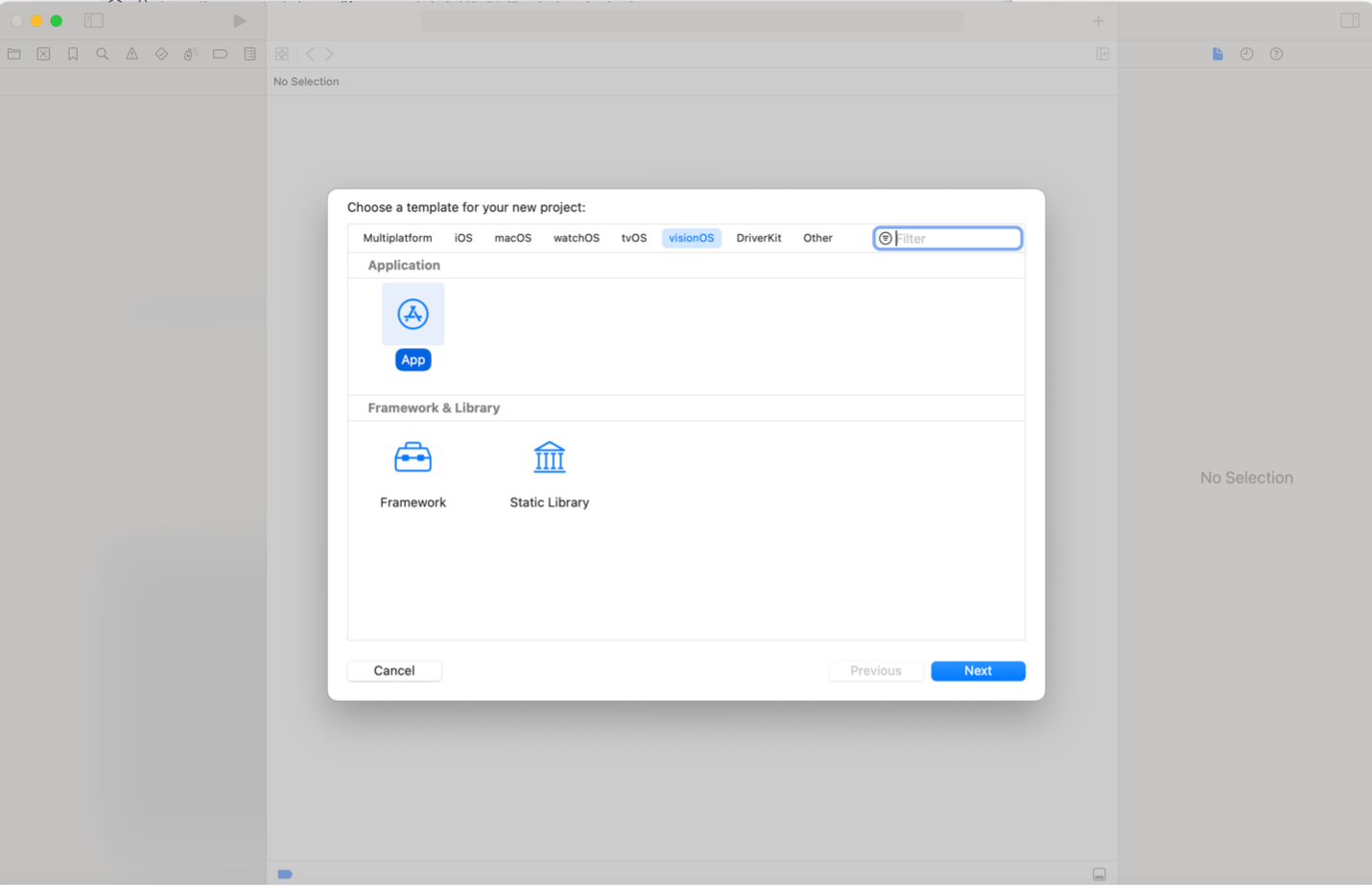 Create new Xcode Project from template