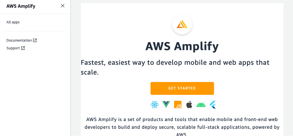 Getting started with AWS Amplify