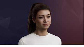 Figure 1: Sophie, an AI-powered virtual being