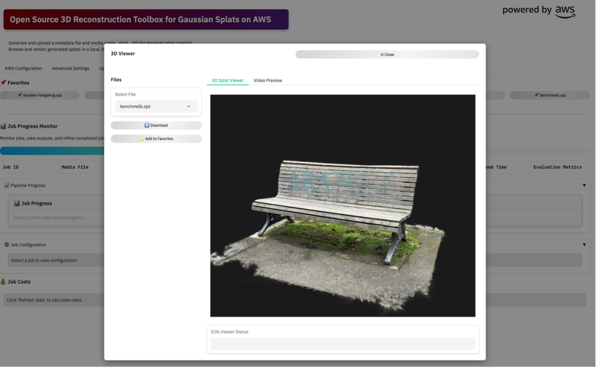 Figure 10: Web App 3D Viewer