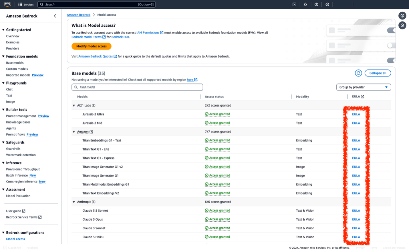 EULA Model Access