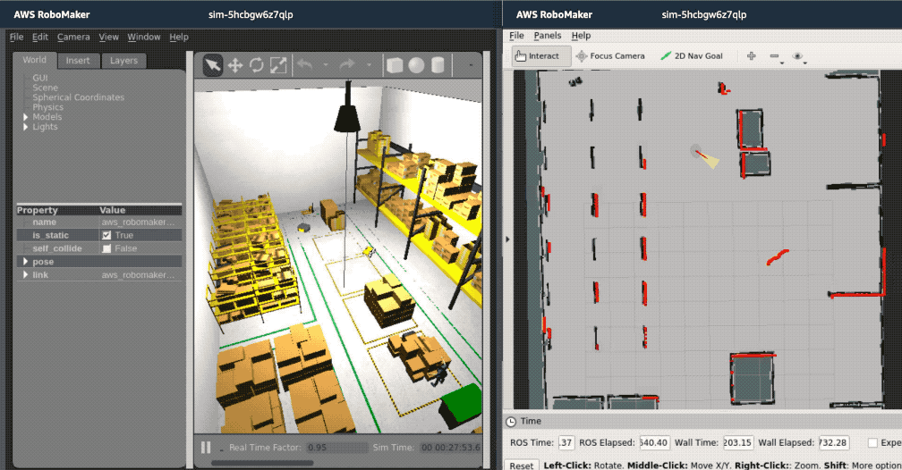 Fleet and multi-robot simulations in AWS | AWS Blog