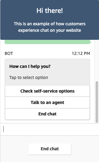 Easily set up interactive messages for your Amazon Connect chatbot ...