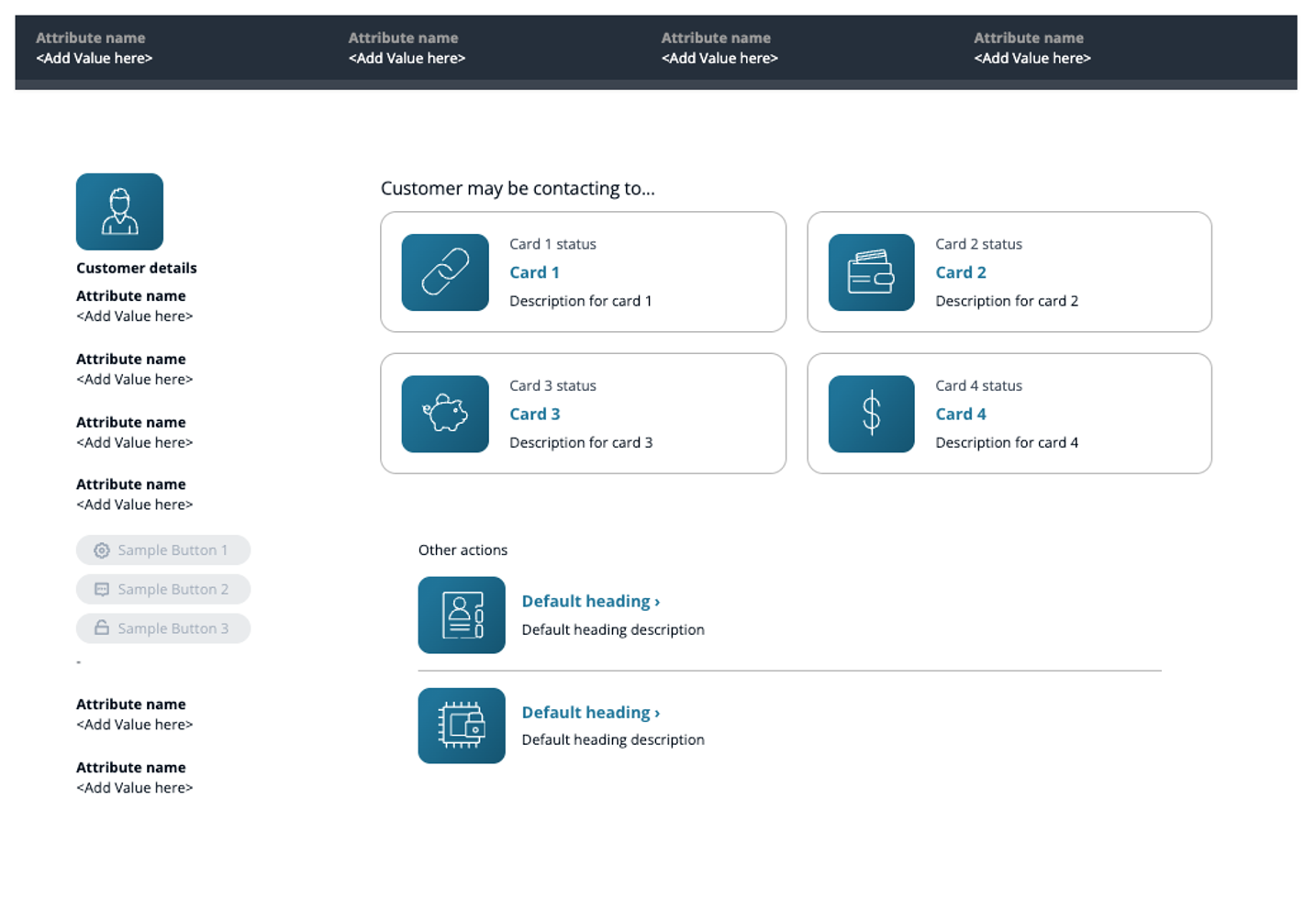 Sample customer managed view that can be deployed with template above