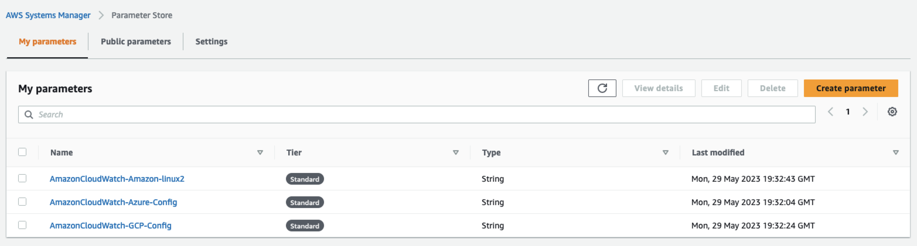 AWS SSM Parameter Store