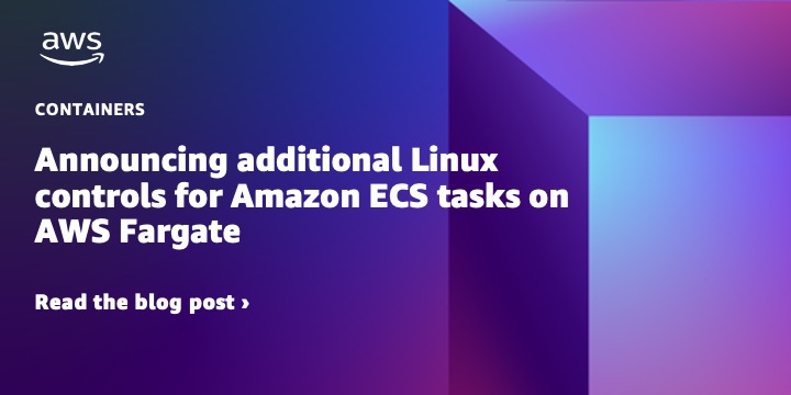 Amazon ECS on AWS Fargate で設定可能な Linux パラメータの追加