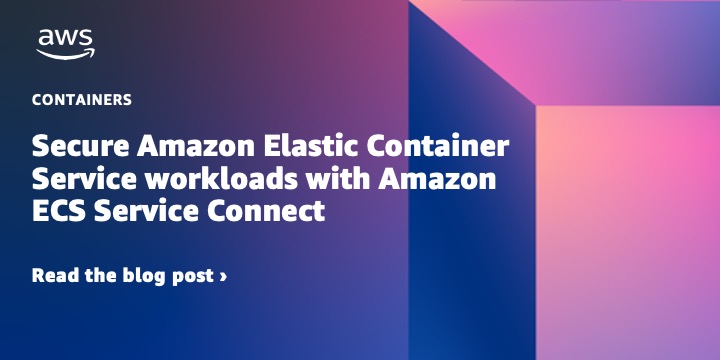 Amazon ECS Service Connect による Amazon ECS ワークロードの保護