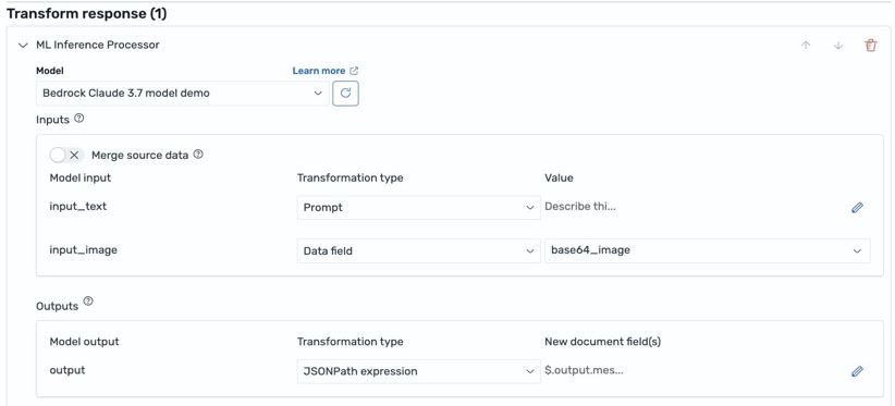 Anthropic Claude Sonnet 3.7 で検索結果を処理するための ML Inference Search Processor の設定