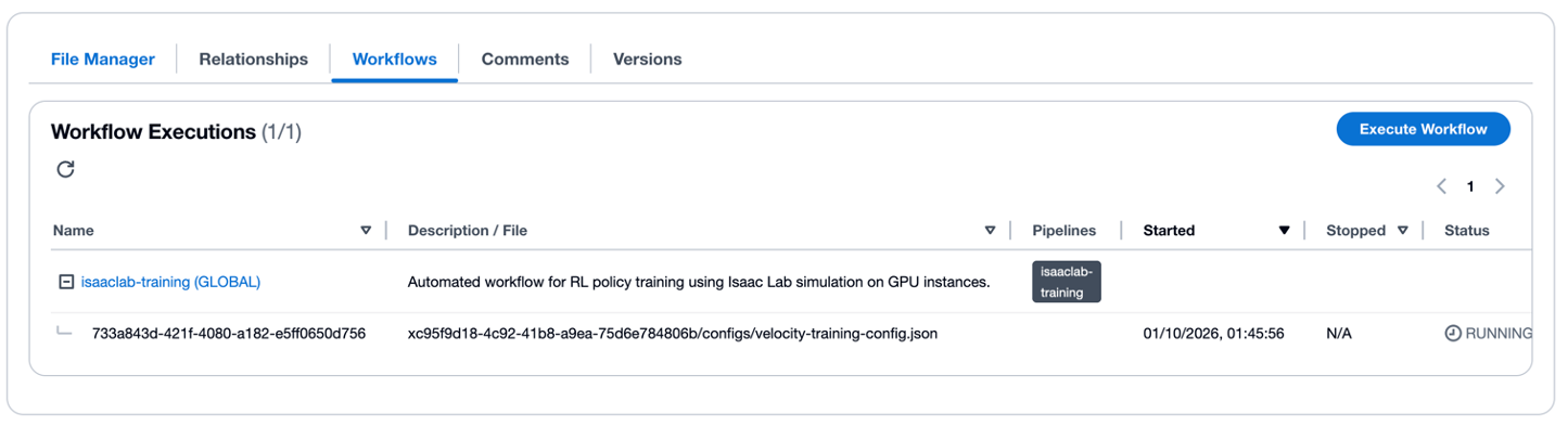 An image of Figure 6: VAMS Workflow Tab