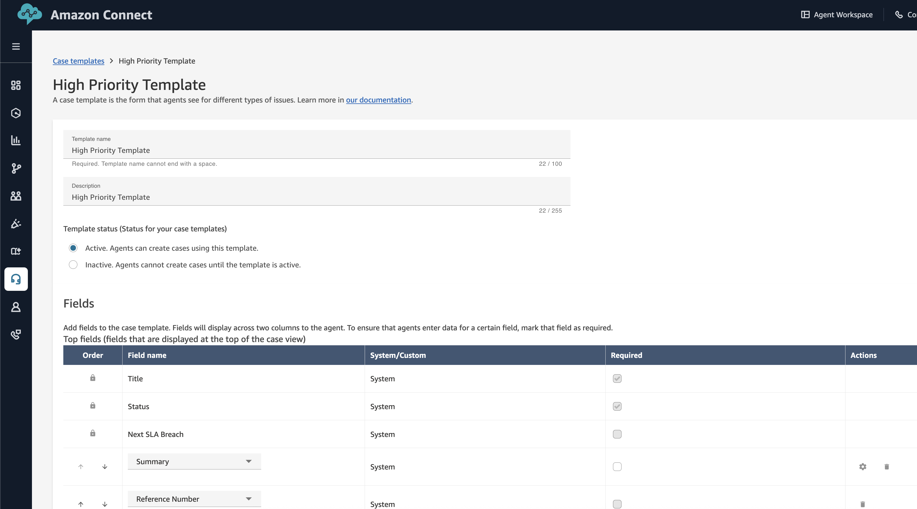 High Priority Case Template sample