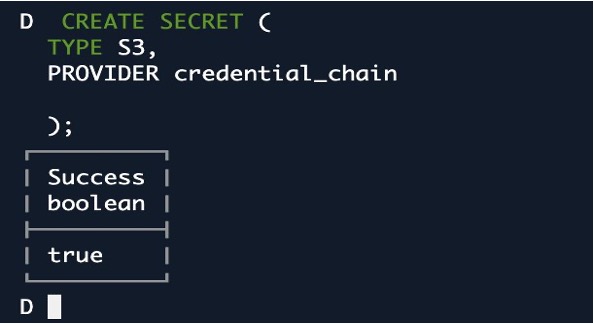 Figure 12_Adding credentials to access S3