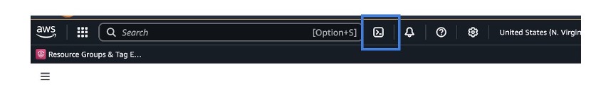 Figure 9_AWS CloudShell on AWS Management Console