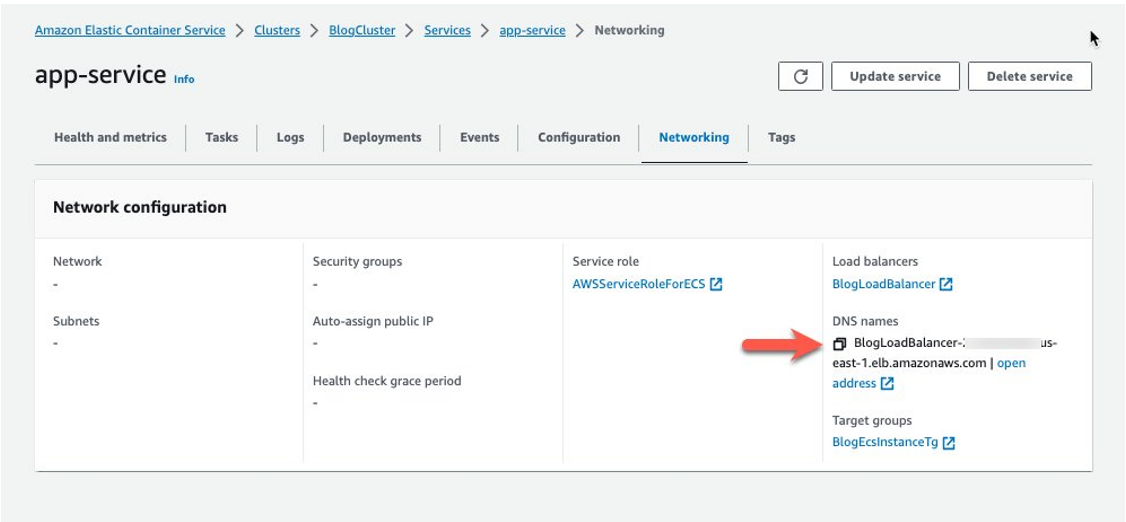 Access your load balancer’s endpoint.