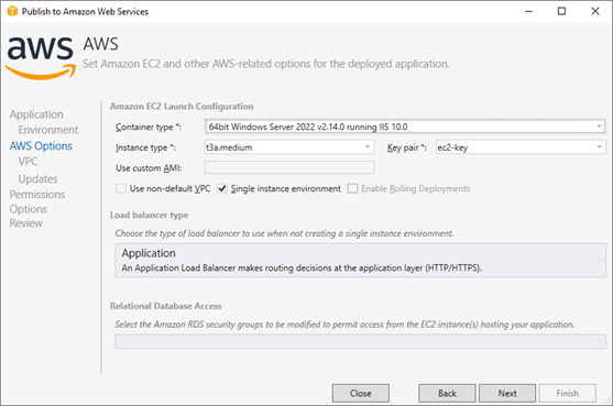 Figure 5: Selecting Windows Server version