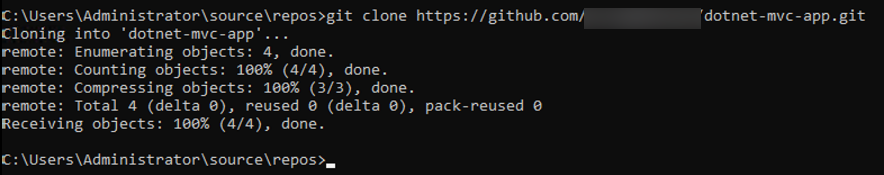 Figure 15: Git clone