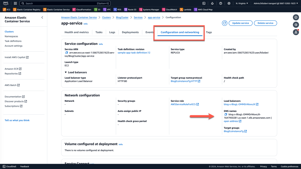 Figure 6: Access the load balancer endpoint