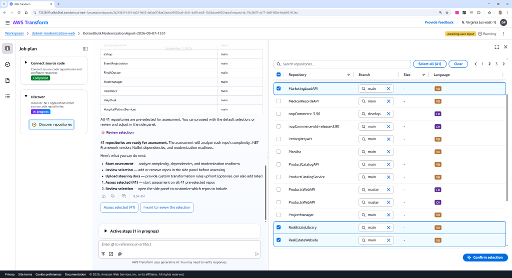 Console screenshot showing Connect to source code step