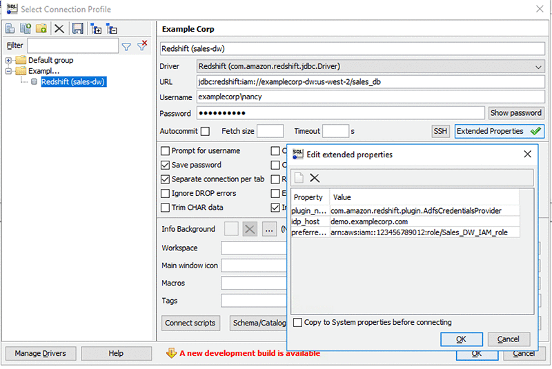 redshift odbc