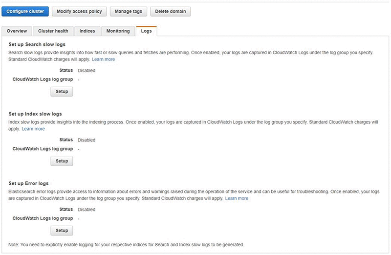 Viewing Amazon Elasticsearch Service Error Logs Aws Big Data Blog