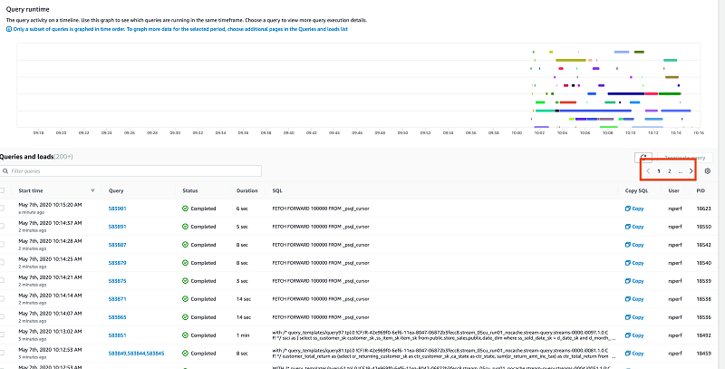 Optimizing queries on Amazon Redshift console 4